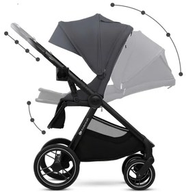 Cărucior de copii combinat 2 în 1 KINDERKRAFT NEA 2 Dark grey