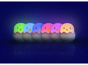 Lampă LED RGB tactilă reîncărcabilă dimabilă pentru copii MegaLight EGGY EGG LED/5V