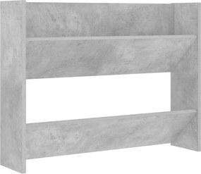 vidaXL Pantofar de perete, gri beton, 80x18x60 cm, lemn prelucrat
