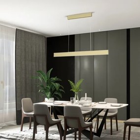 Lustră LED pe cablu LISTON aurie LED/18W/230V ZigBee Immax Neo 07128L + telecomandă Tuya