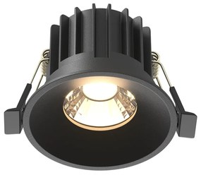 Spot LED incastrabil iluminat tehnic Round D-8cm negru