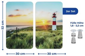 Protecții de aragaz 2 buc. din sticlă temperată 52x30 cm Lighthouse - Maximex