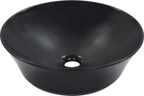 vidaXL Chiuvetă de baie, negru, 41x12,5 cm, ceramică