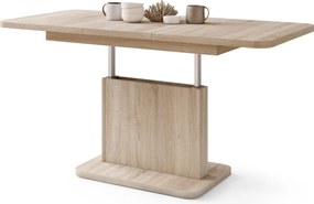 Mazzoni ASTON MINI-Z Stejar Sonoma - MĂSUȚĂ DE CAFEA MODERNĂ EXTENSIBILĂ REGLABILĂ PE ÎNĂLȚIME MASĂ TRANSFORMABILĂ