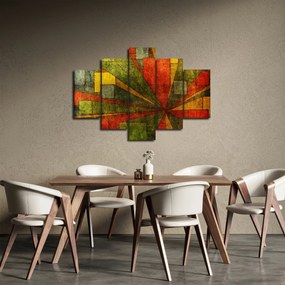 Tablou cu abstracție geometrică (150x105 cm)