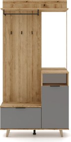 Set pentru hol, stejar evoke/grafit, NODRI
