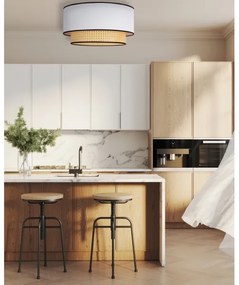 Plafonieră Duolla BOHO 1xE27/15W/230V d. 45 cm alb/ratan