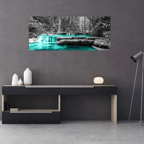 Tablou - Râul de iarnă (120x50 cm)