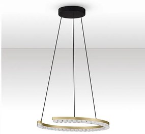 Lustra circulara aluminiu auriu GREAMY D-46cm