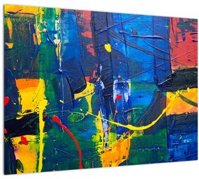 Tablou pe sticlă - Abstract (70x50 cm)