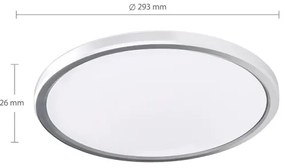 Solight WO826-LED Lampă de tavan pentru baie ACATE, 24W/230V, 3000/4000/6000K, pr.29,3cm, IP54