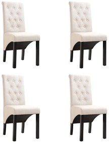 vidaXL Scaune de bucătărie, 4 buc., material textil