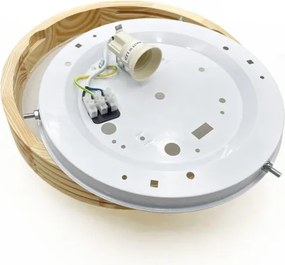 Plafonieră NATURAL MODERN SLIM 1xE27/15W/230V Ø 27,5 cm pin
