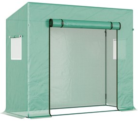 Outsunny sera de gradina pentru plante, legume, fructe, gradinarit, protectie plante 200x77x170 cm | AOSOM RO