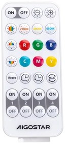 Lustră LED RGBW dimabilă pe cablu Aigostar MESH LED/8W/230V + telecomandă