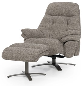 Fotoliu Caleb din tesatura si fier taupe