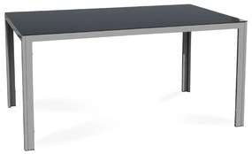 Set de gradina Alvero 2, dreptunghi - 4 locuri, negru/gri