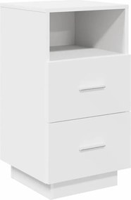 vidaXL Noptiera cu 2 sertare alb 36x36x68 cm