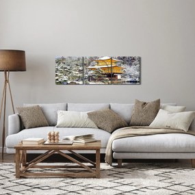 Tablou - Kinkakuji, Japonia (cu ceas) (90x30 cm)