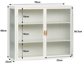Bufet modern cu două uși, Alb | Aosom Romania