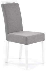 Scaun de bucaterie Clarion, gri/alb