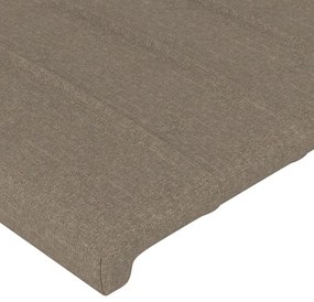 Tablie de pat cu aripioare gri taupe 103x16x118 128 cm textil 1, Gri taupe, 103 x 16 x 118 128 cm