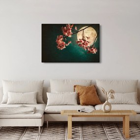 Tablou - Sakura în luna plină (90x60 cm)
