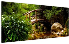 Tablou - Pod prin râu (120x50 cm)