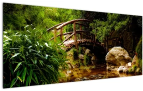 Tablou - Pod prin râu (120x50 cm)