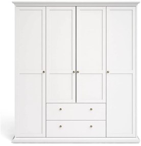 Șifonier alb 181x201 cm Paris – Tvilum