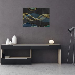 Tablou pe sticlă - Abstract (70x50 cm)