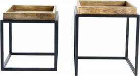 Set de 2 masute design industrial Serviteur