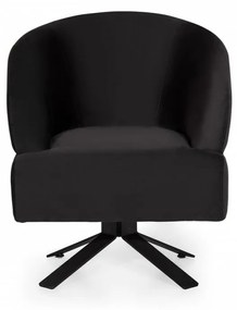 Fotoliu, Lemn Solid, Kobalt Bergere, Negru