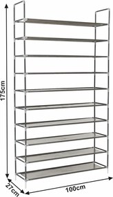 Pantofar 10 rânduri, gri, FILOU