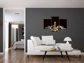 Tablou - Figurine de șah (90x60 cm)