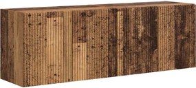 vidaXL Dulap TV de perete Pe perete 2 pcs Lemn Vechi 59,5 x 31 x 40 cm