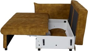 Canapea extensibila, Catifea Galben Mustar APARTMENT 215cm