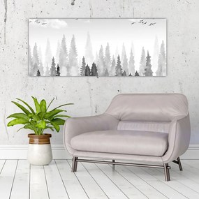 Tablou - Culmi de pădure (120x50 cm)