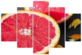 Tablou cu grapefruit tăiat (150x105 cm)