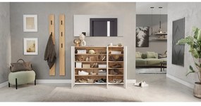 Pantofar alb cu aspect de lemn de stejar 138x105x25 cm Libbiano – Germania