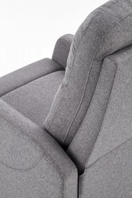 Fotoliu recliner Felipe stofa gri H103 cm