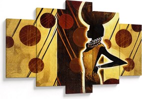 Tablou cu pictură artistică străveche (150x105 cm)