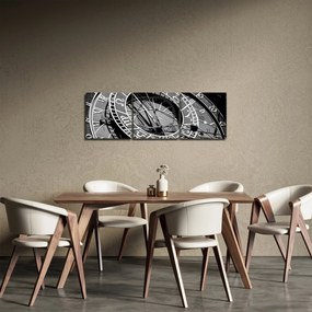 Tablou - Ceasul Astronomic, Praga, Republica Cehă (cu ceas) (90x30 cm)