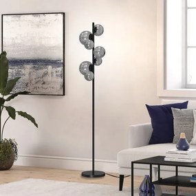 Lampadar ONLI PALOMA 7xG9/10W/230V negru/fumuriu