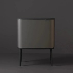 Cos de gunoi Brabantia Bo Touch 651105, 36 l, Deschidere lina si silentioasa, Gri