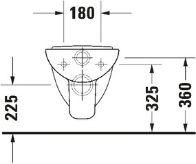Duravit 22110900002 - Vas WC suspendat D-CODE, ceramică, alb lucios