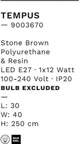 Lustra/Pendul design decorativ TEMPUS maro