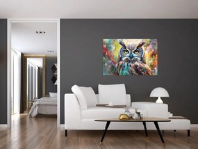 Tablou - Pictură de o bufniță (90x60 cm)