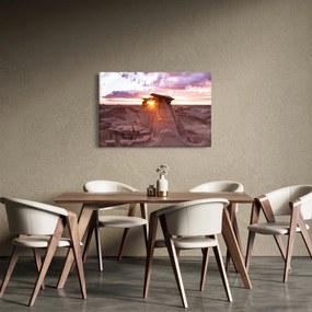 Tablou - Apus de soare în deșert (90x60 cm)