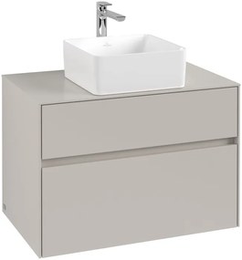 Villeroy &amp; Boch Collaro dulap 80x50x54.8 cm dulap atârnat sub chiuvetă gri C03700VK